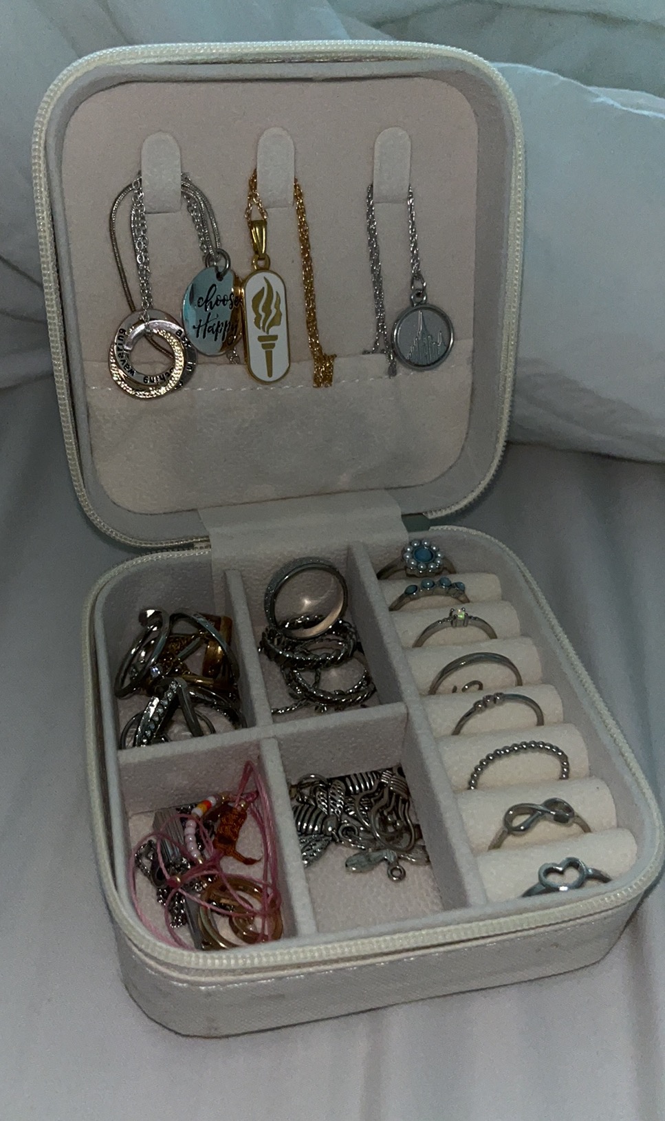 Travel Friendly Jewelry Organizer Box Keep Your Necklaces Earrings And ...