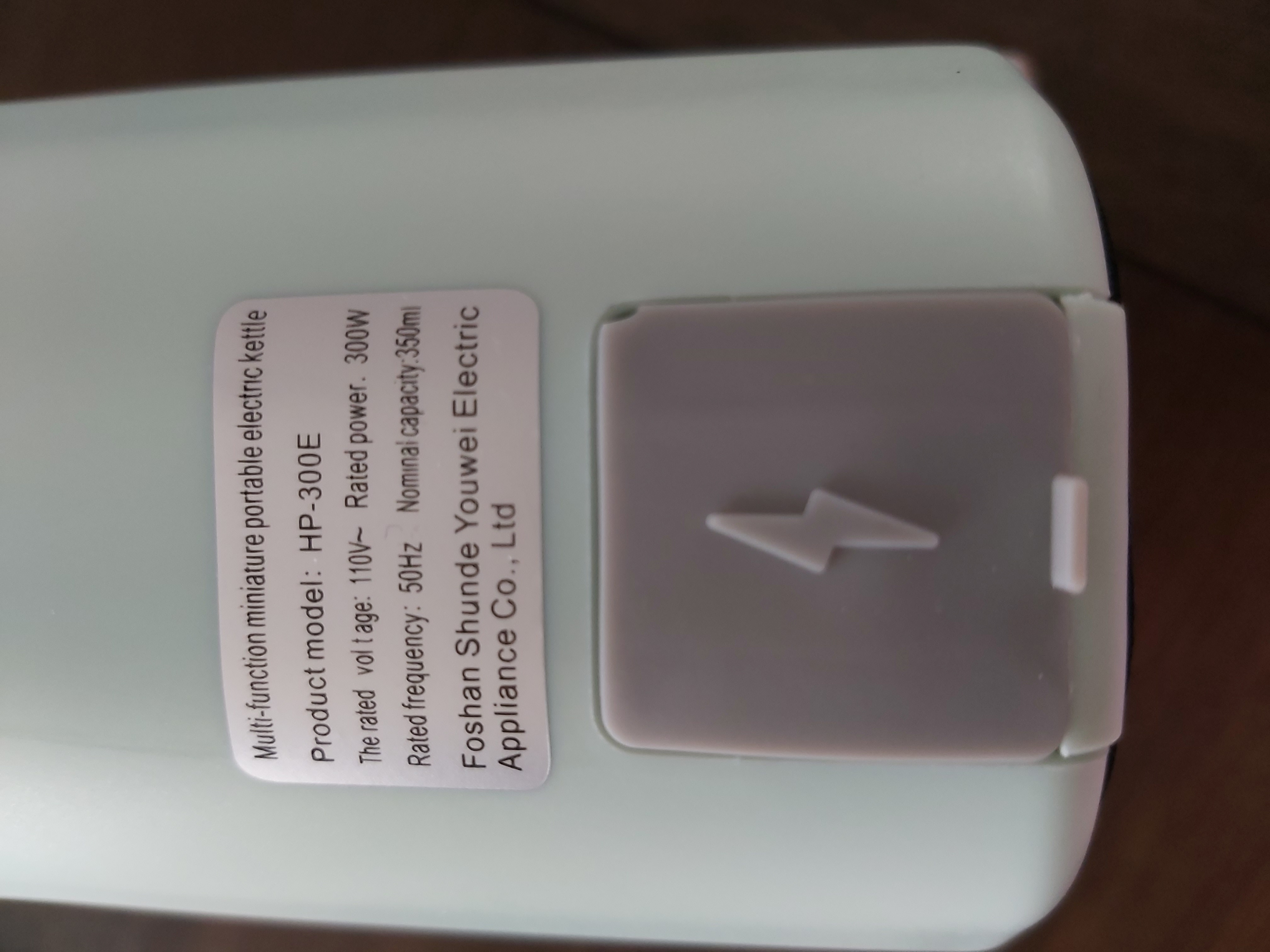 1pc Hot Water Maker 450ml Travel Electric Kettle Stainless Steel