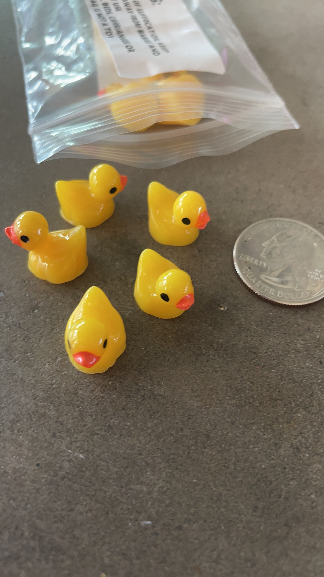 Mini Resin Ducks Tiny Ducks Miniature Duck Figures For Slime Charms Diy ...