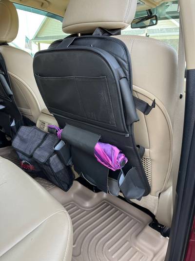 1pc Car Back Seat Organizers Storage Pockets Kick Mats Car Back Seat ...