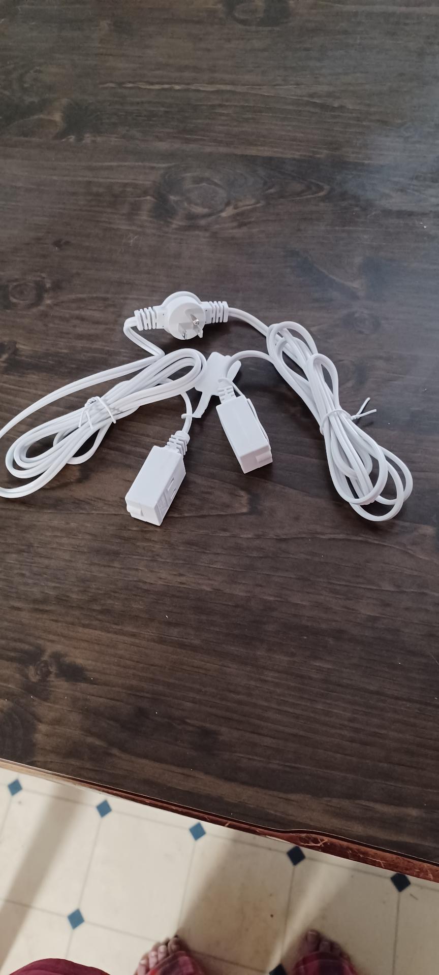 Twin Extension Cord Power Strip, Double Extension Cord Splitter( Each ...