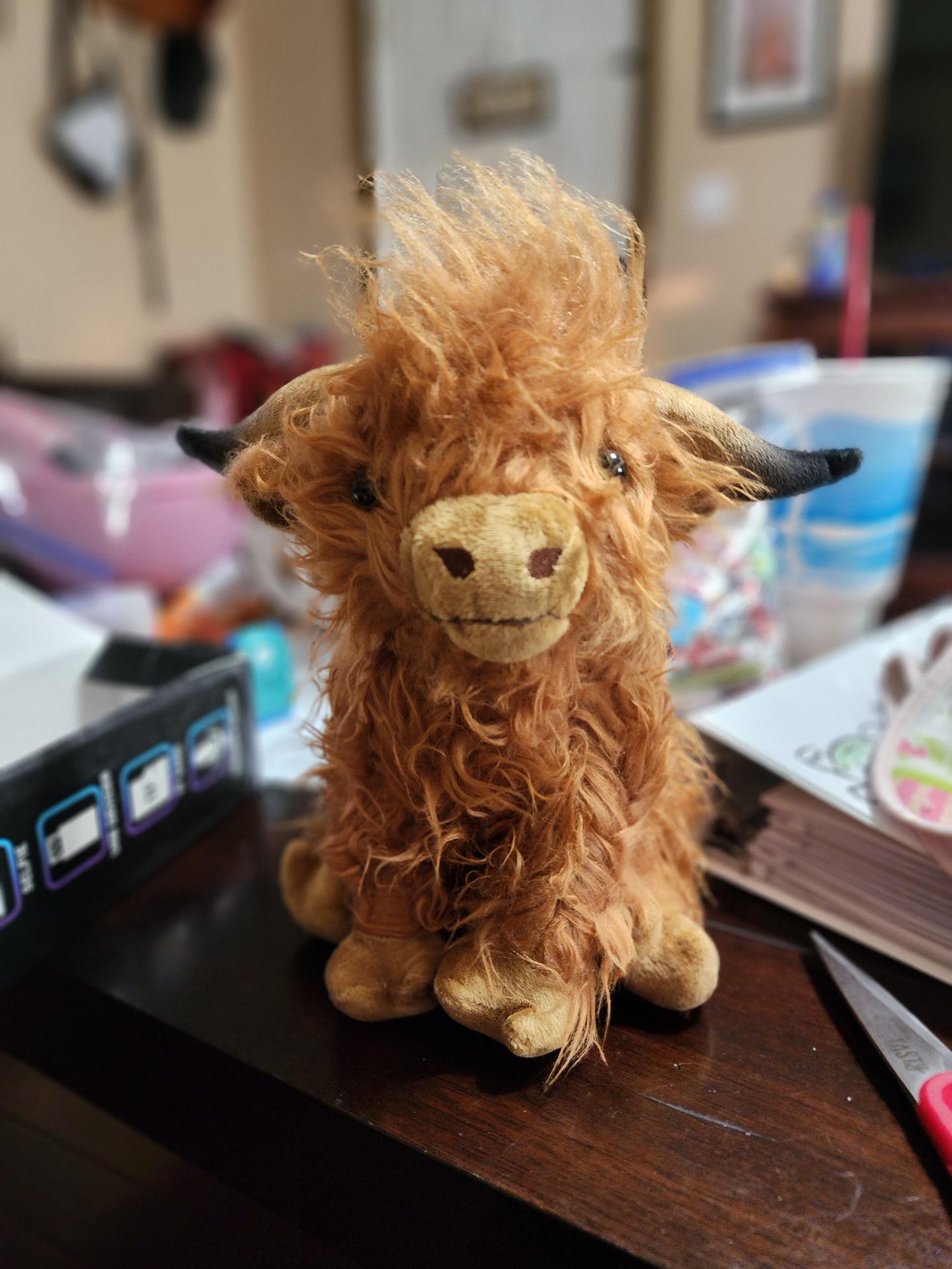 Cuddly Highland Cow Plush Toy - Kyloe Stuffed Animal Dolls Perfect ...