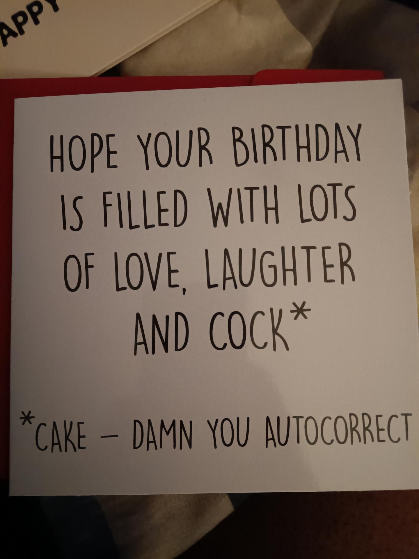 Interesting Birthday Card For Friends, Rude Birthday Card For Wife ...
